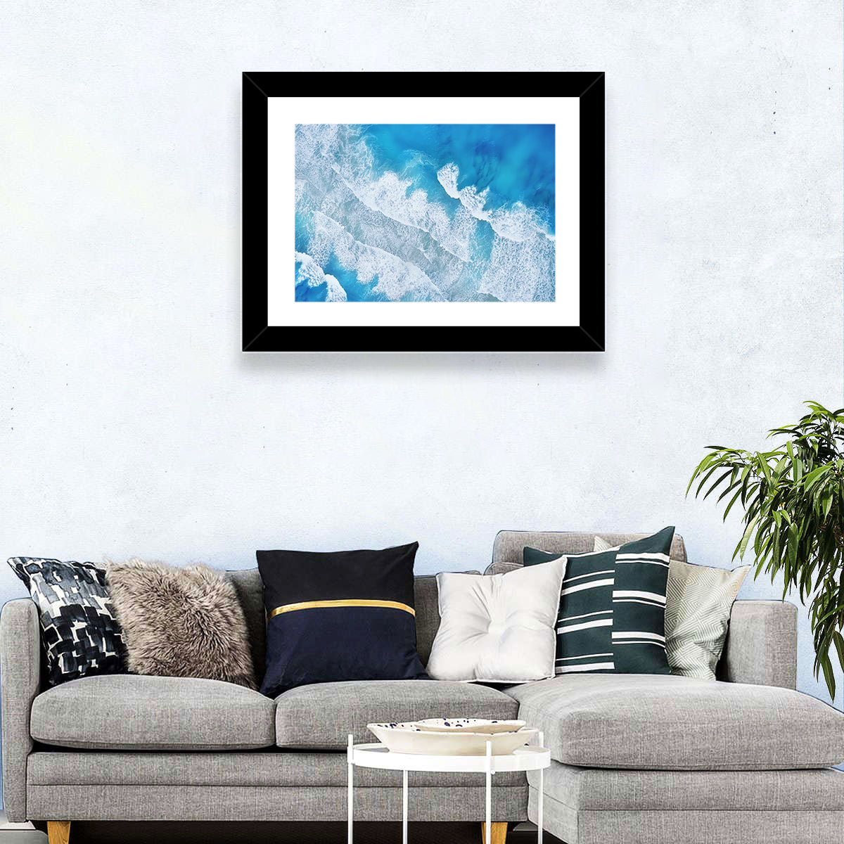 Turquoise Beachscape Wall Art