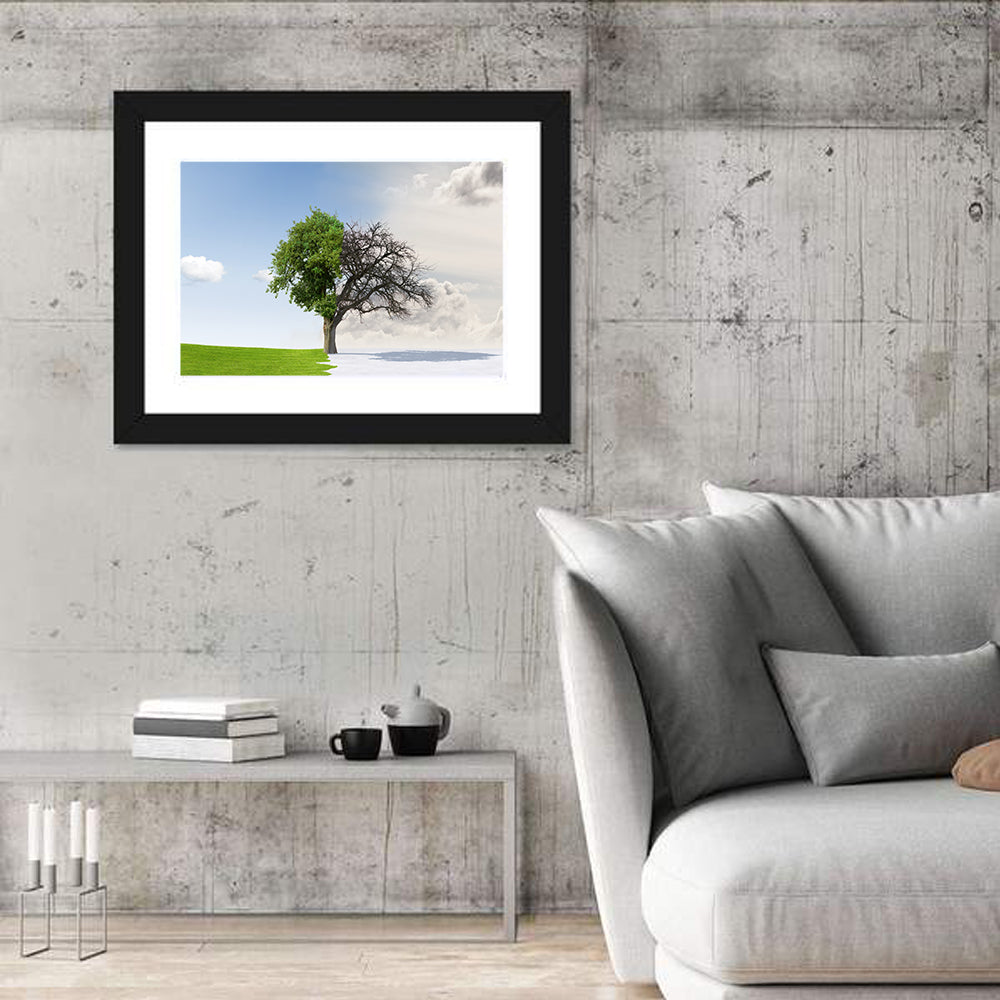 Summer to Winter Season Wall Art