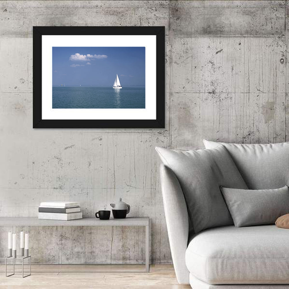 Lake Balaton Sailboat Wall Art