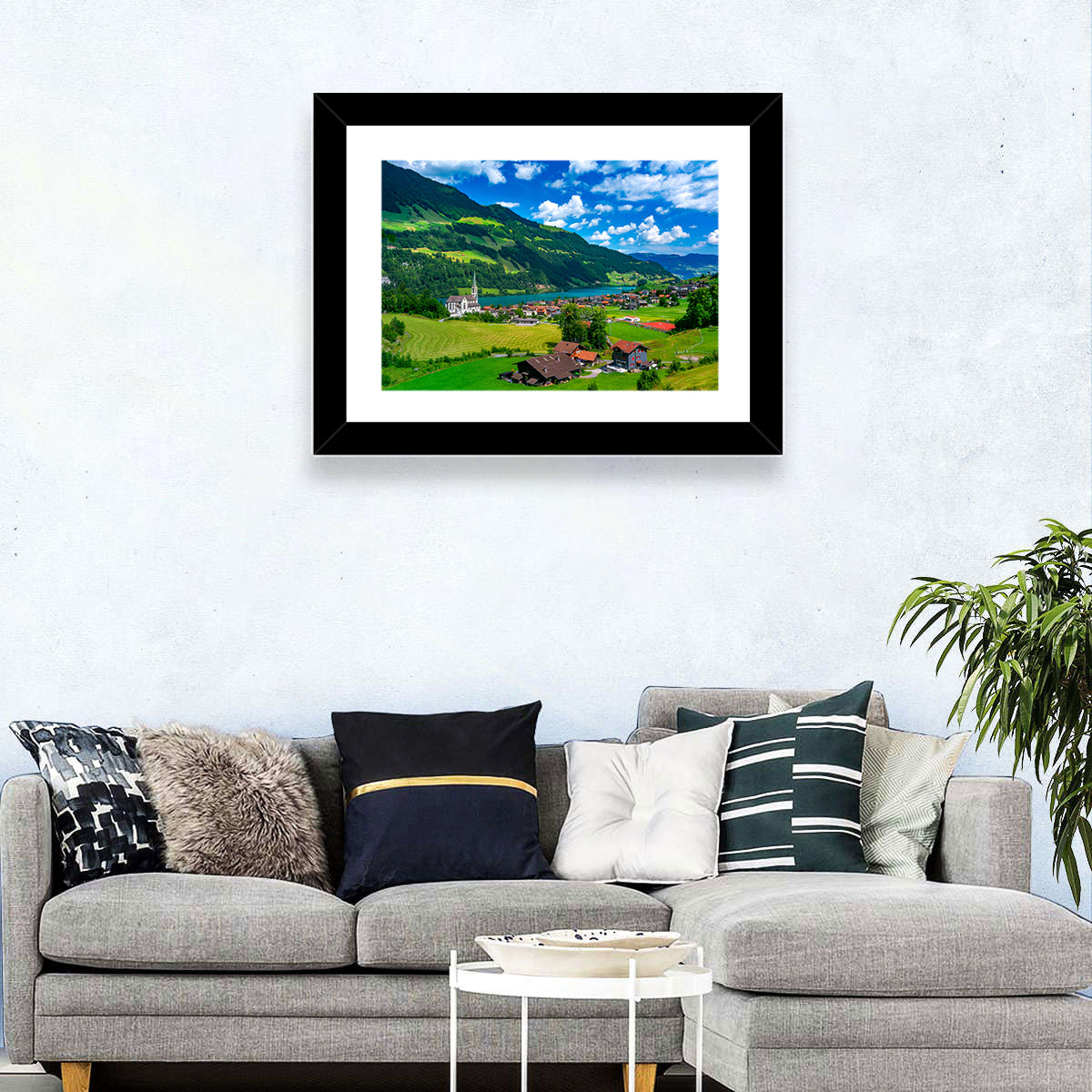 Lungern Village Wall Art