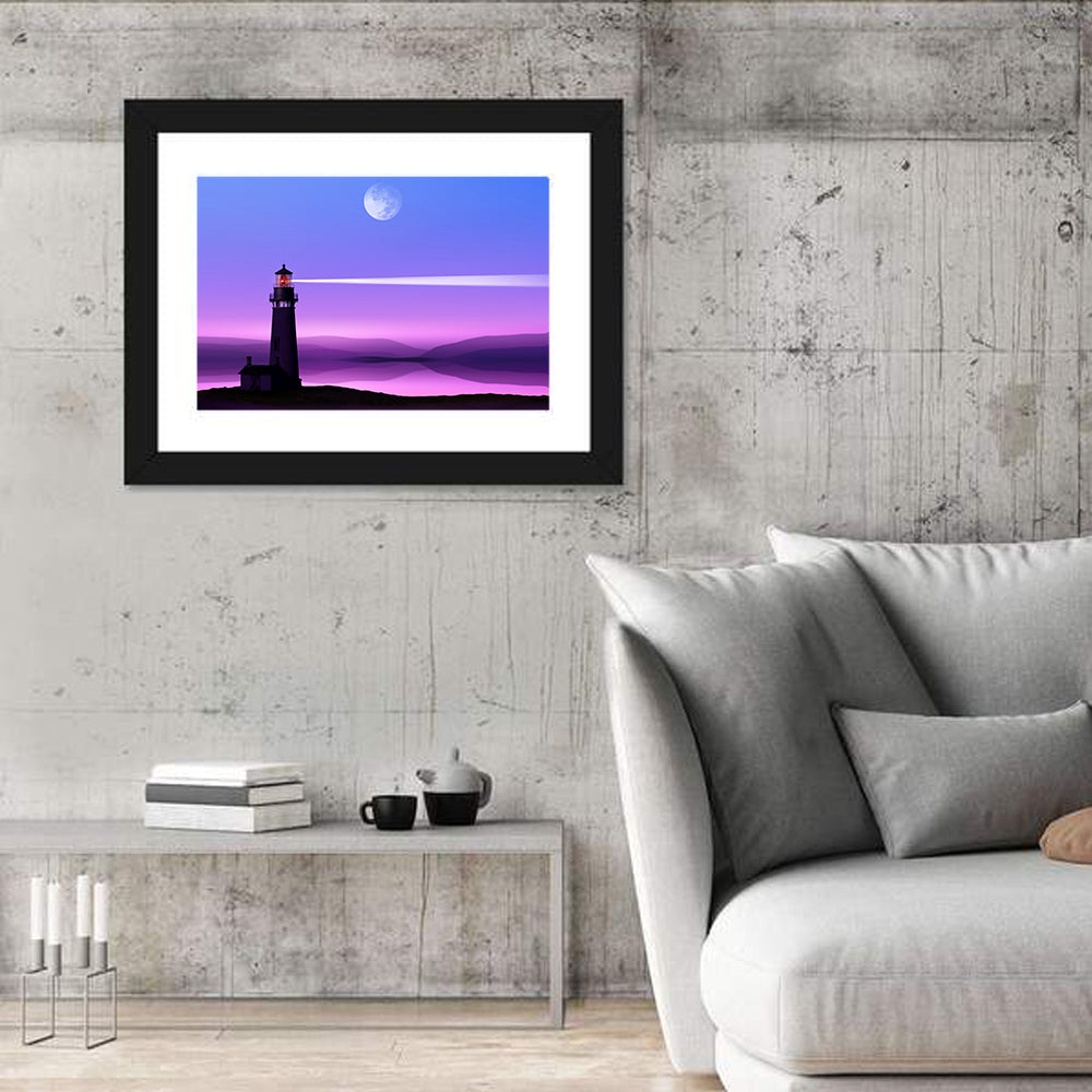 Romantic Lighthouse Wall Art