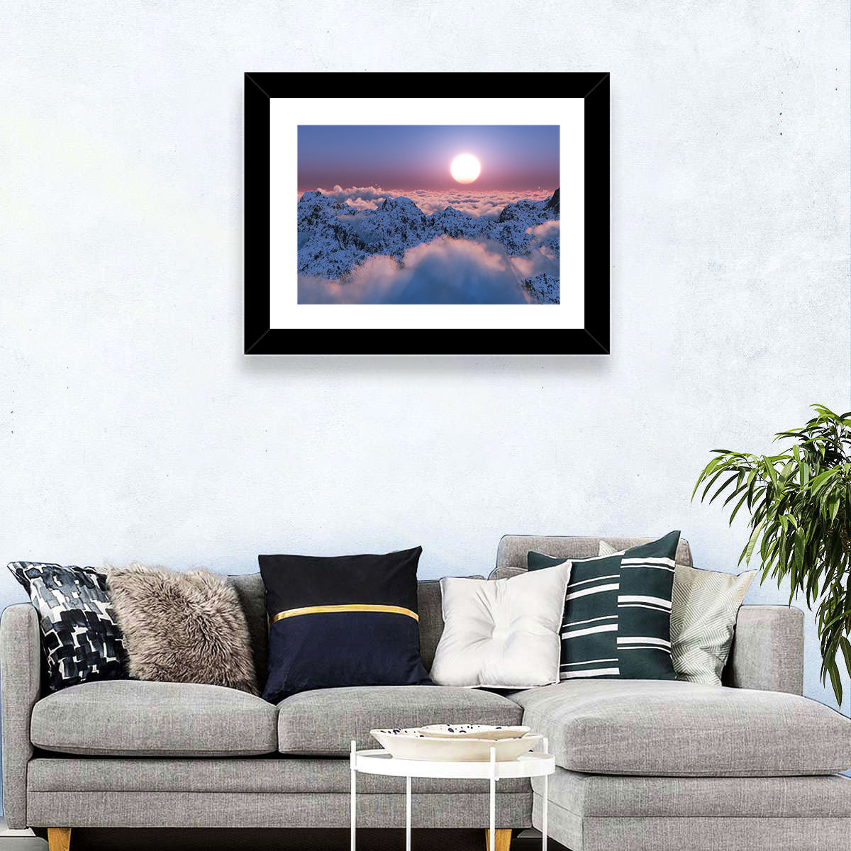 Clouds Sunset Wall Art