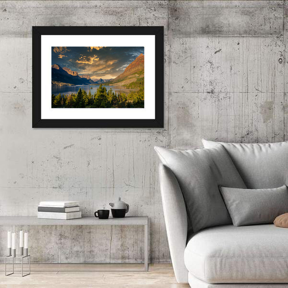 Montana Mountain Lake Wall Art
