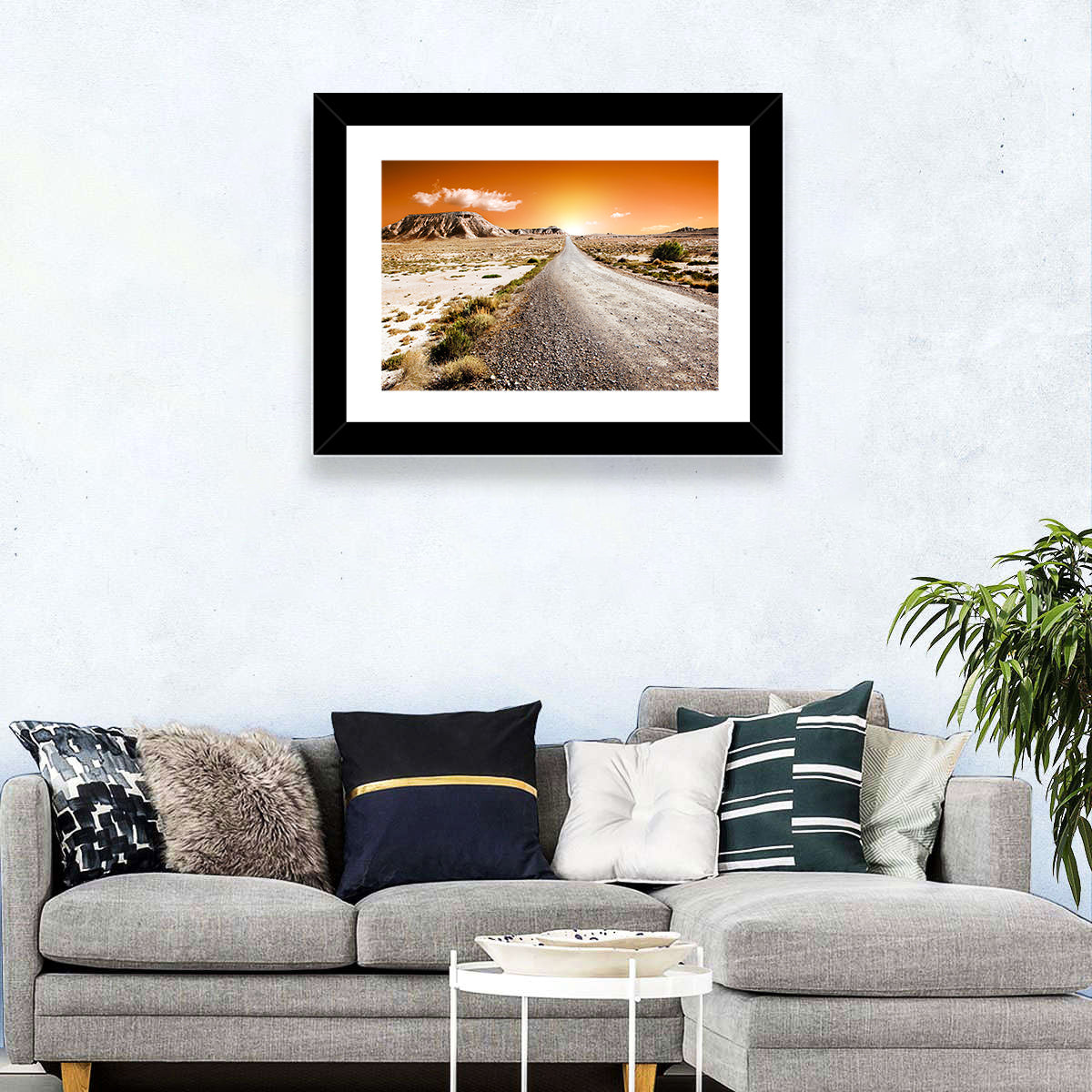Infinite Desert Road Wall Art