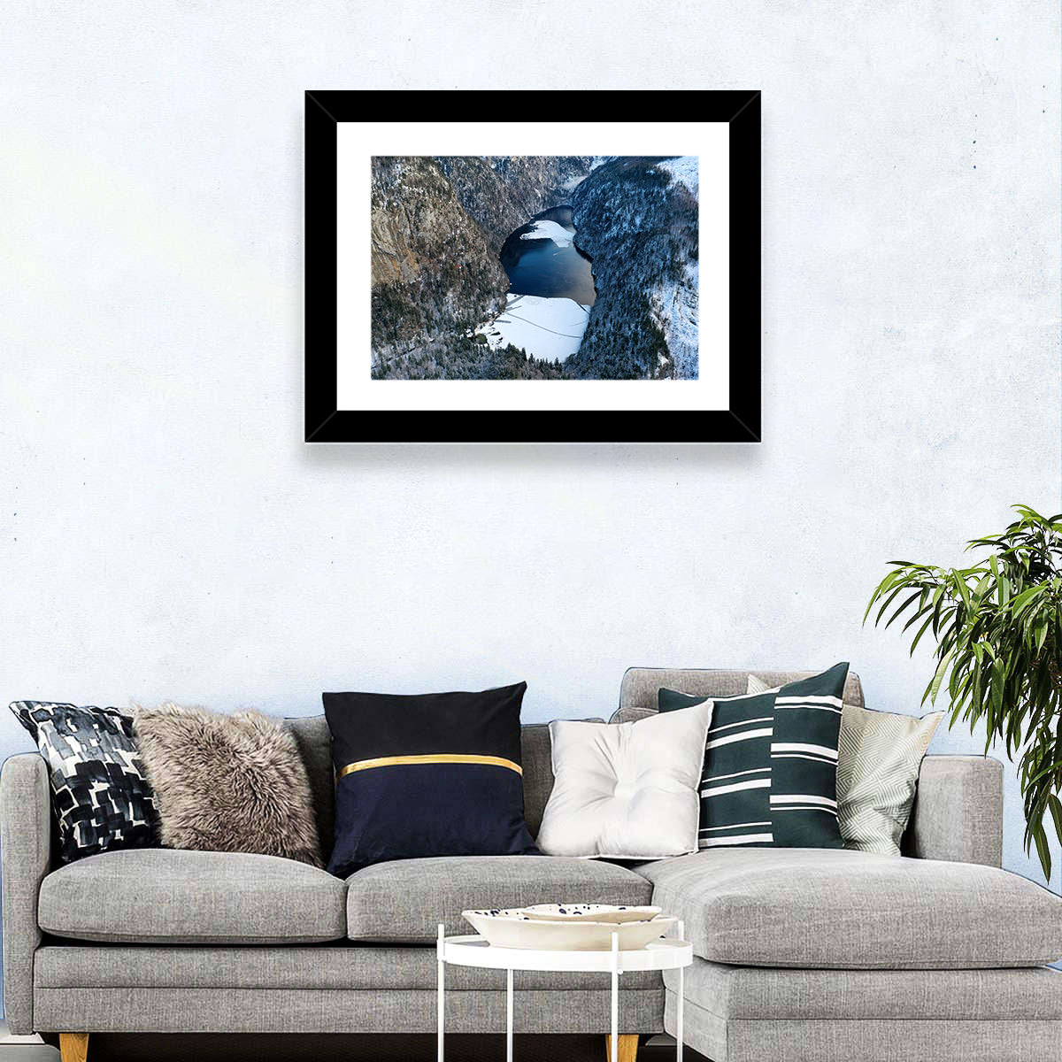 Lake Toplitz Aerial Wall Art