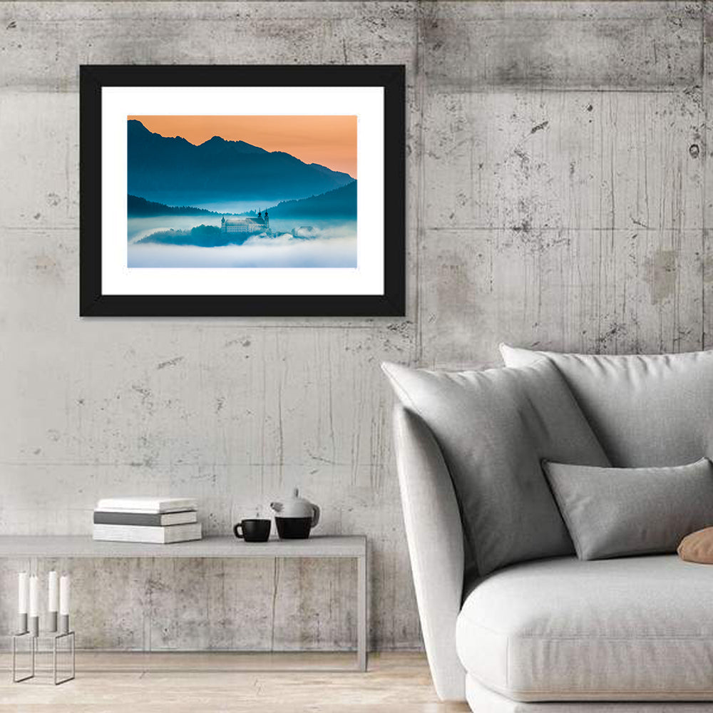 Foggy Mountain Church Wall Art