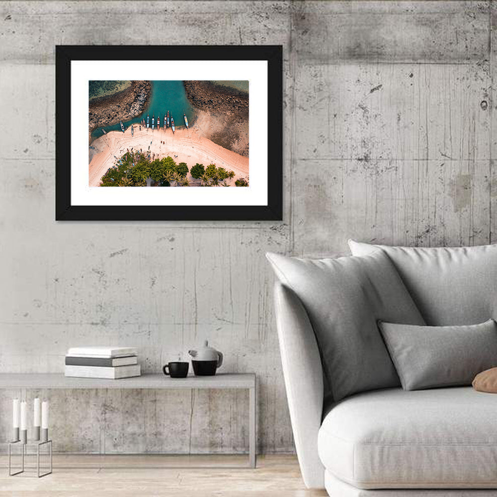 Koh Samui Village Boats Wall Art
