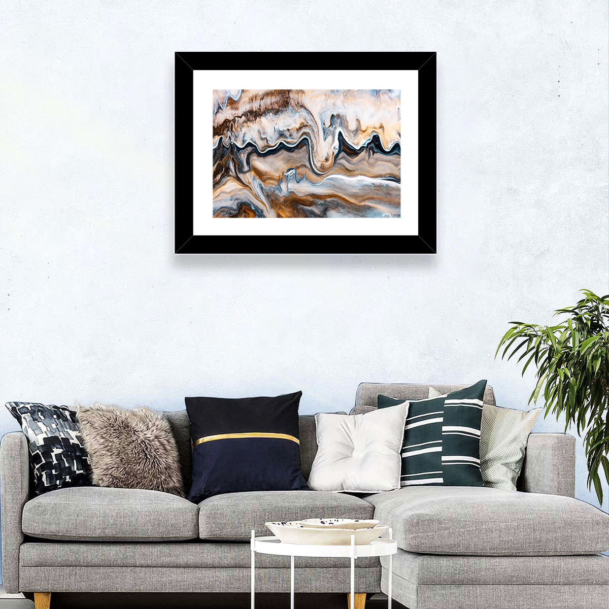 Swirling Flows Abstract Wall Art