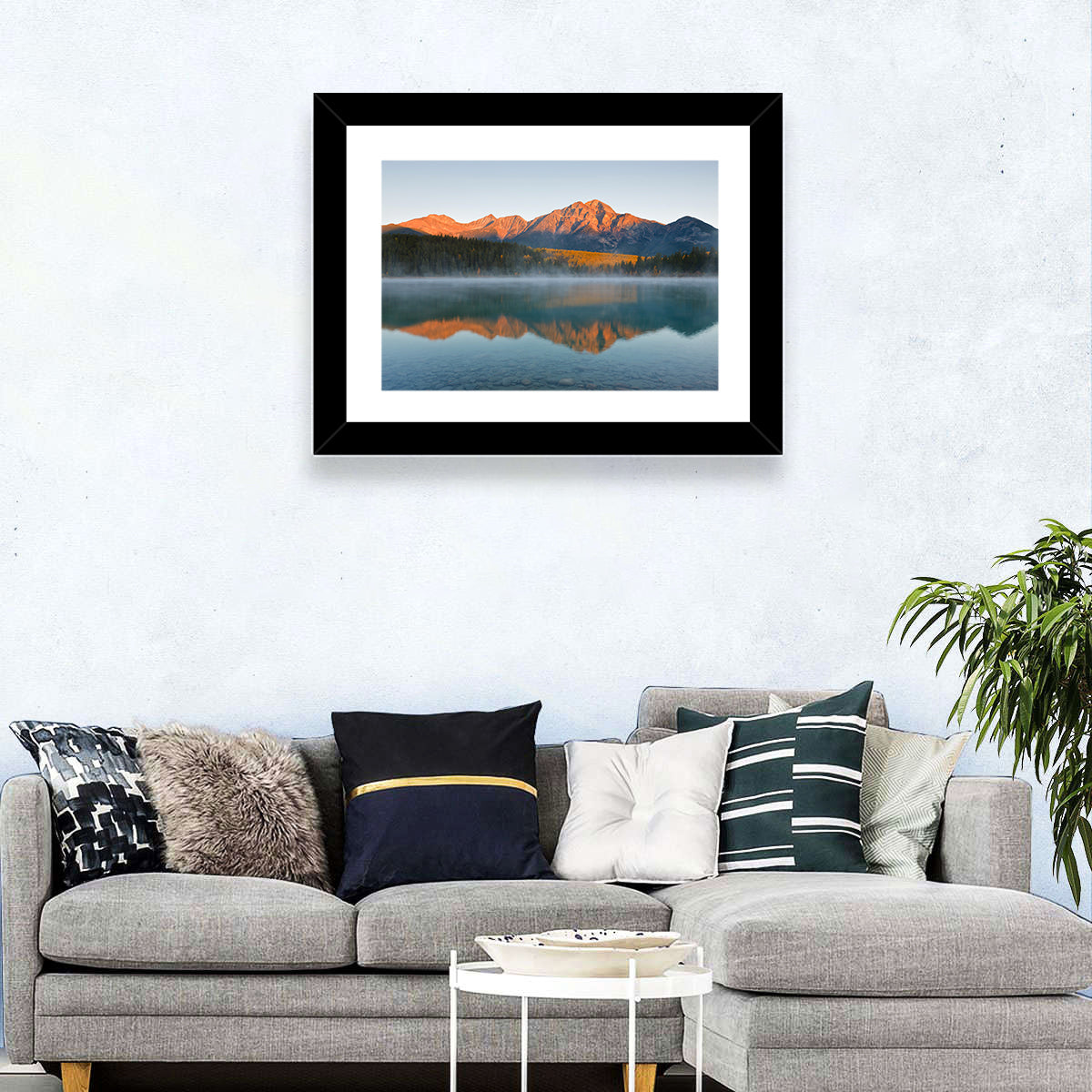 Patricia Lake and Mount Pyramid Wall Art