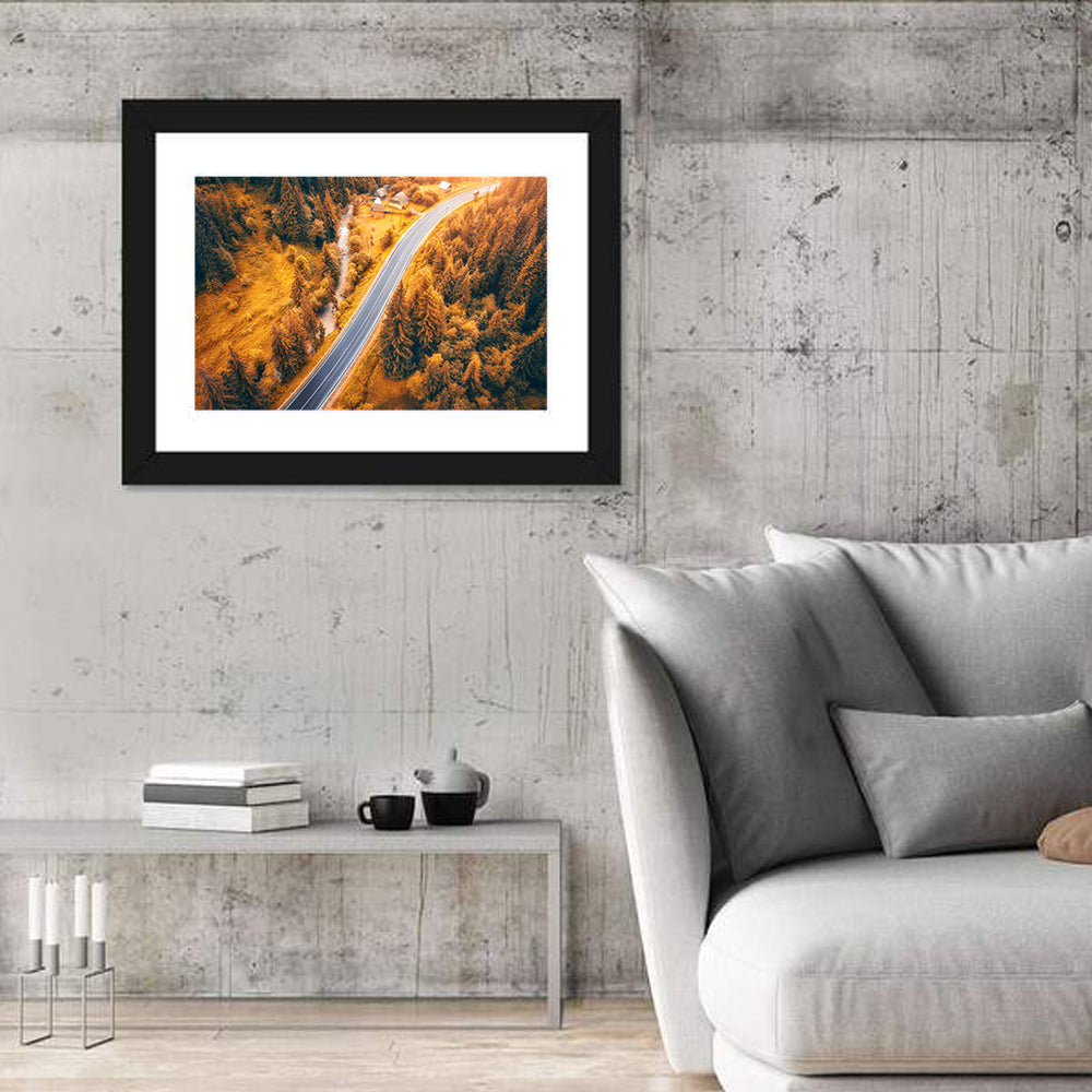 Carpathian Autumn Road Wall Art