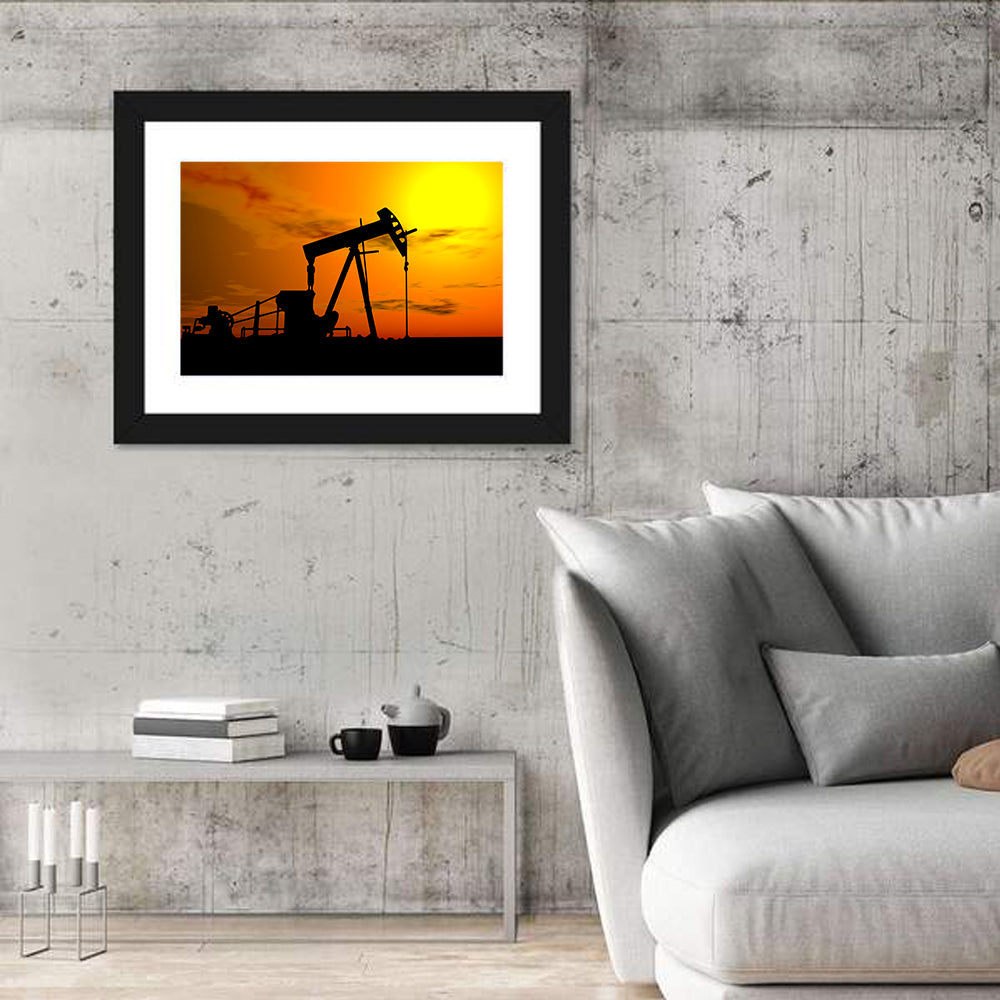 Industrial Oil Pump Wall Art