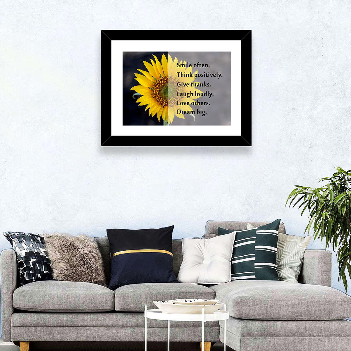 Smile Often Lines Wall Art