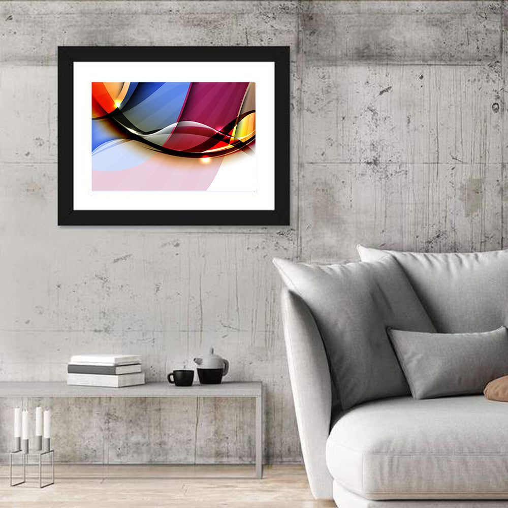 Colorful Wave Abstract Wall Art