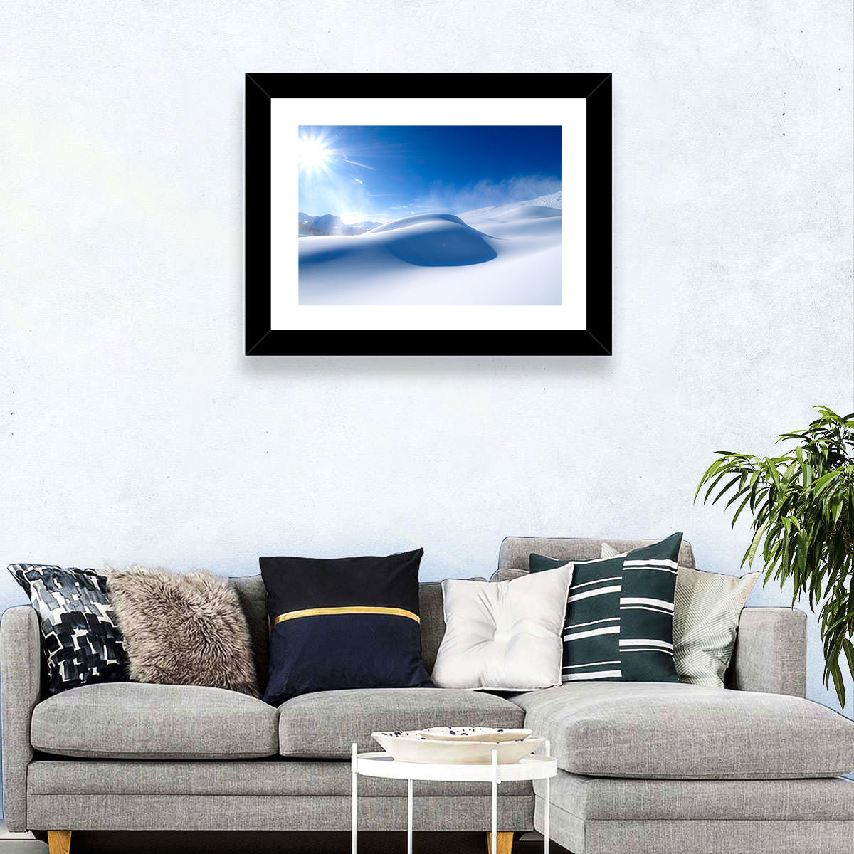 Snow & Clear Sky Wall Art