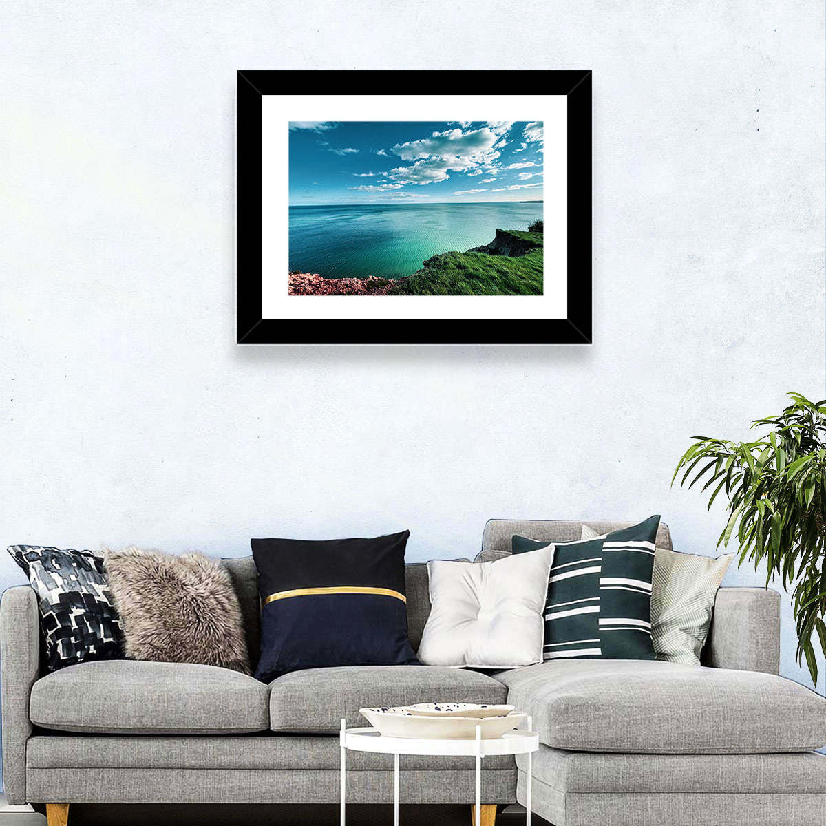Sidmouth Ocean Cliffs Wall Art