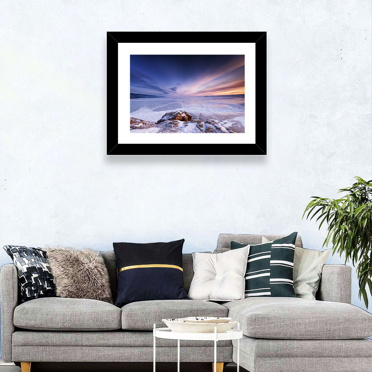 Frozen Baikal Lake Wall Art