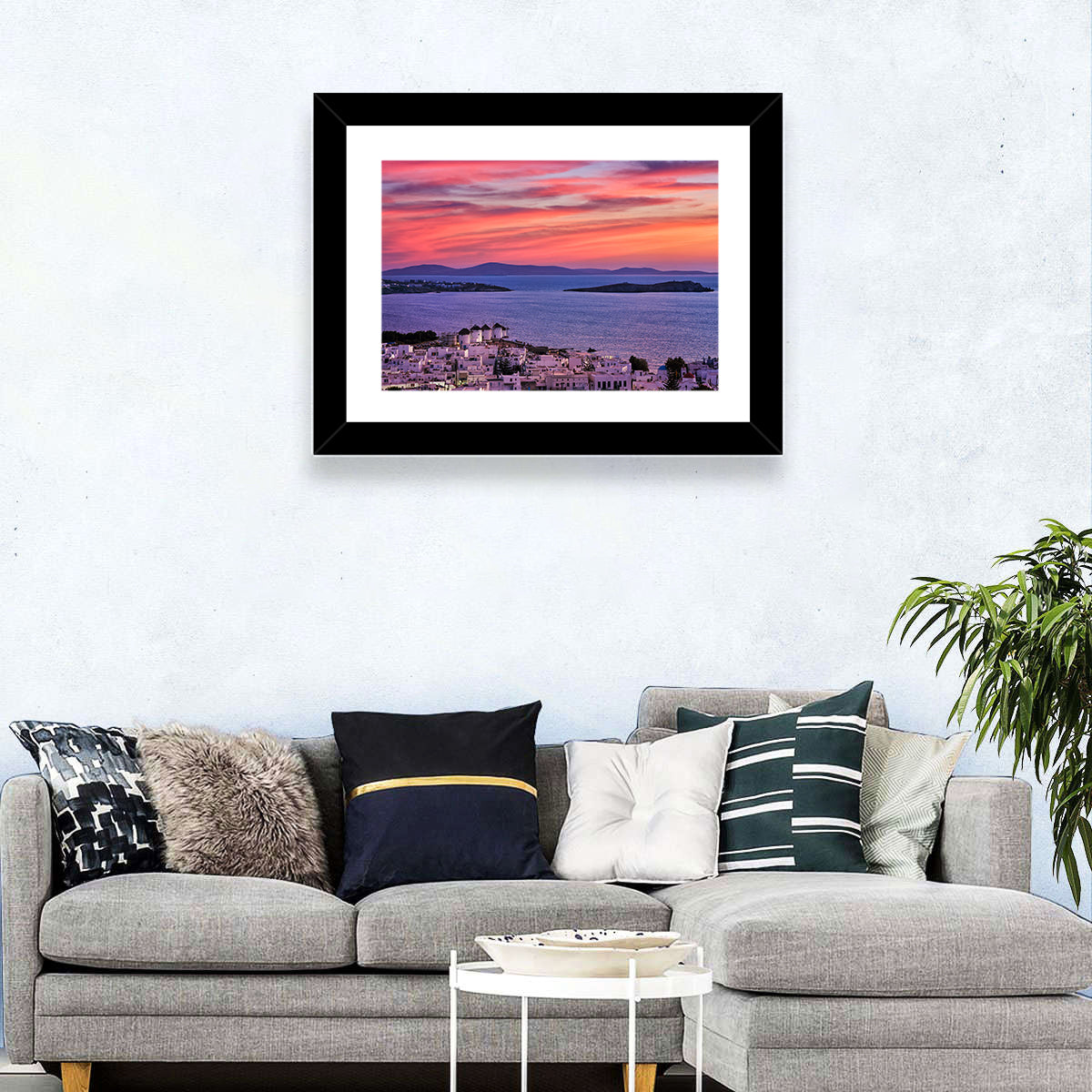 Mykonos Town Wall Art