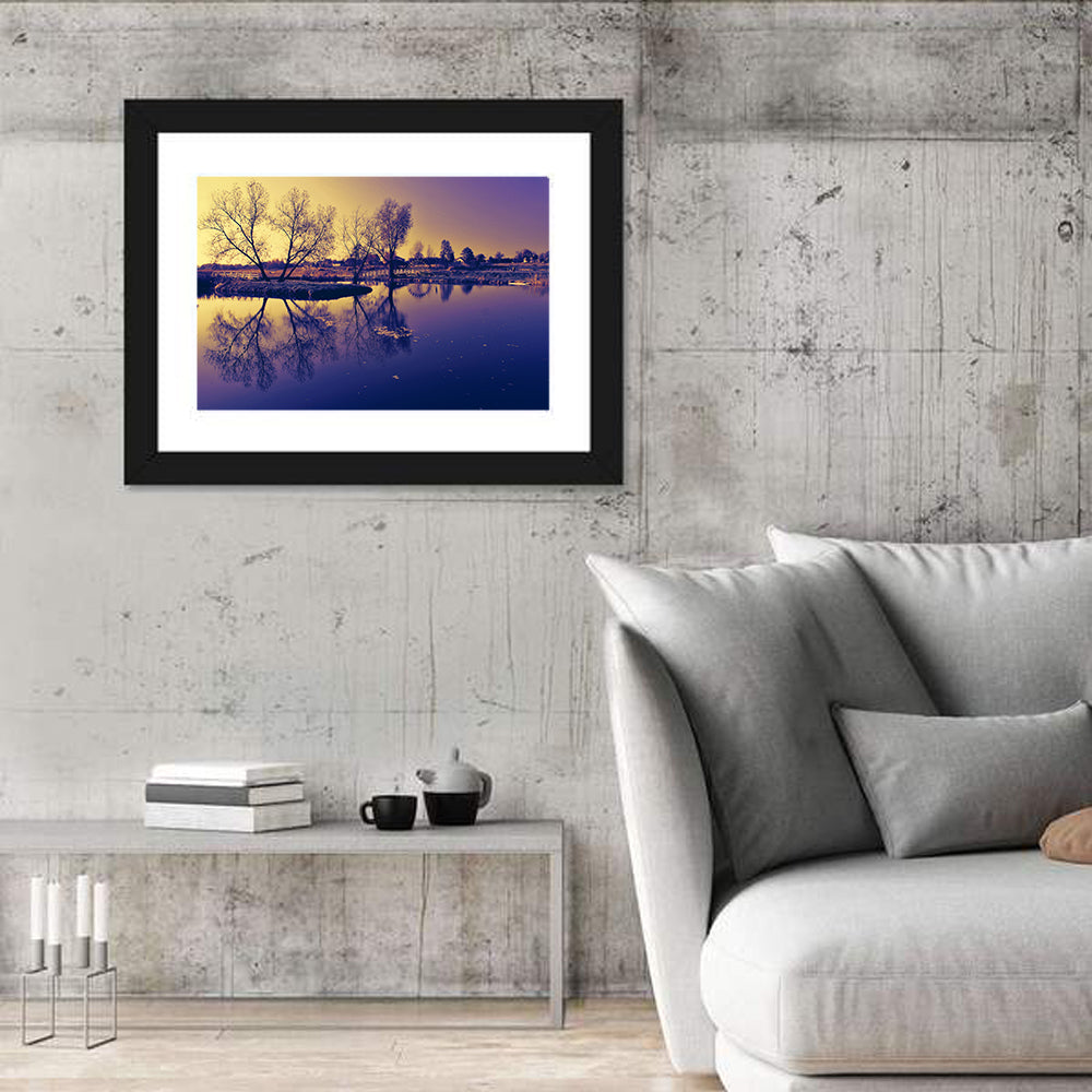 Winter Lake Morning Wall Art