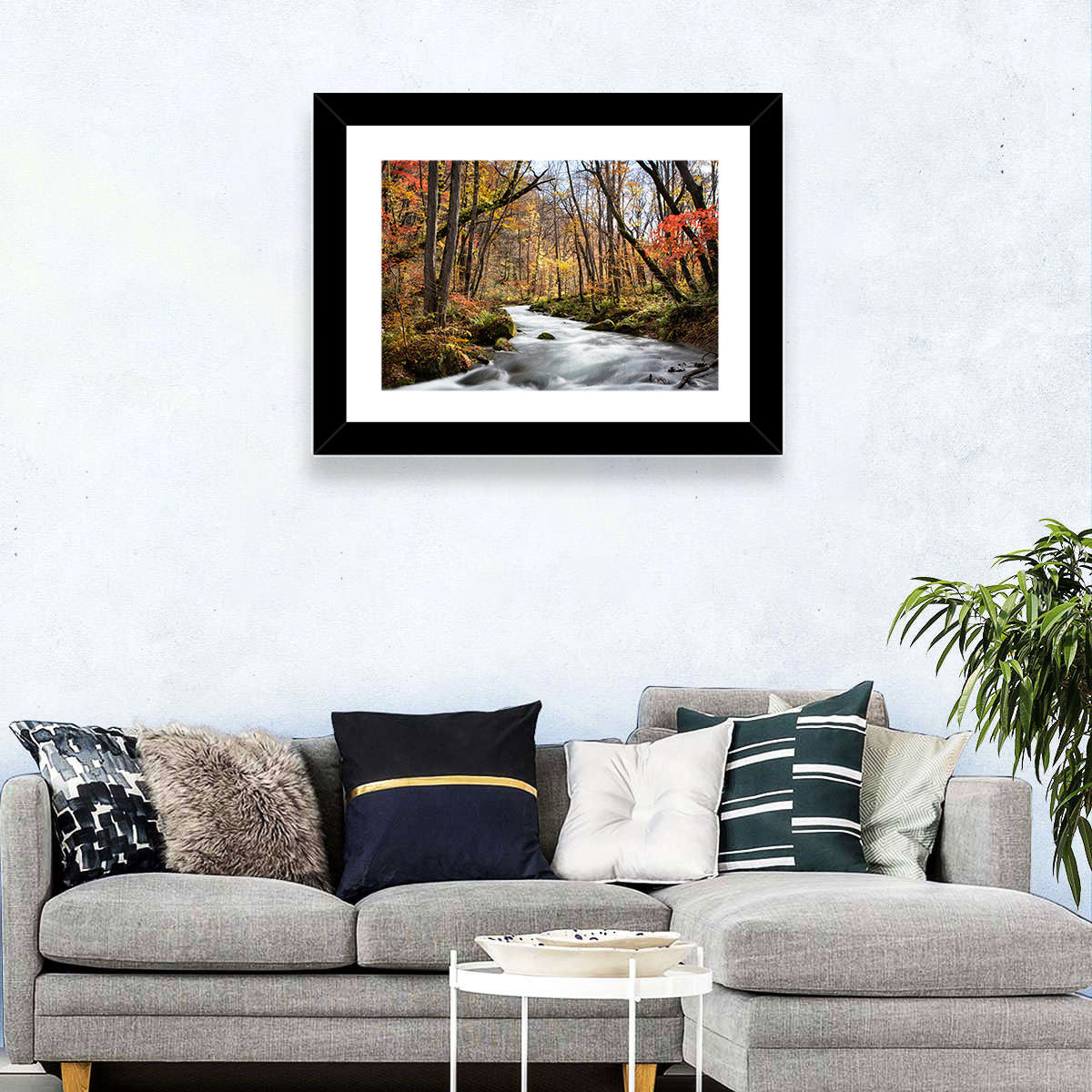 Flowing Forest Stream Wall Art