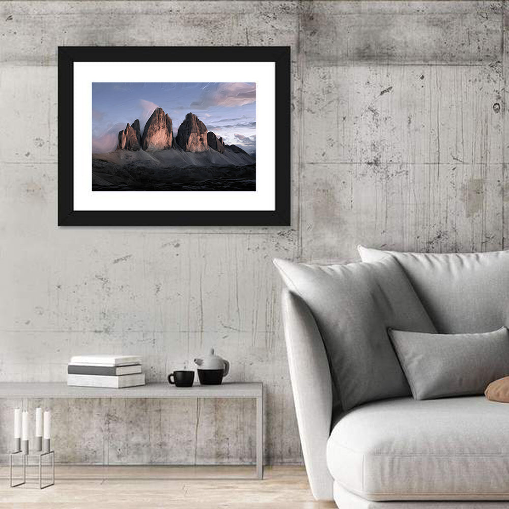 Brown Rocky Mountain Wall Art