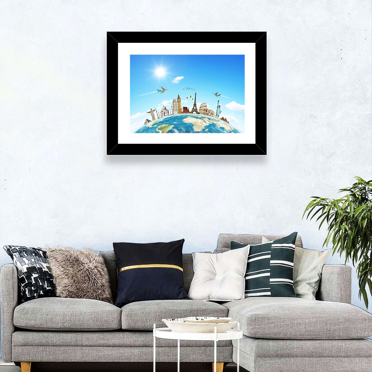 Travel The World Concept Wall Art