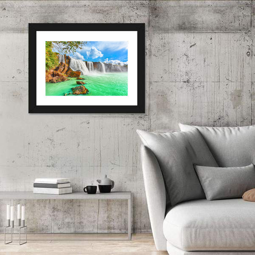 Dry Nur Waterfall Wall Art