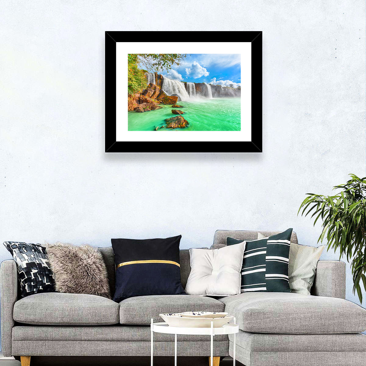 Dry Nur Waterfall Wall Art