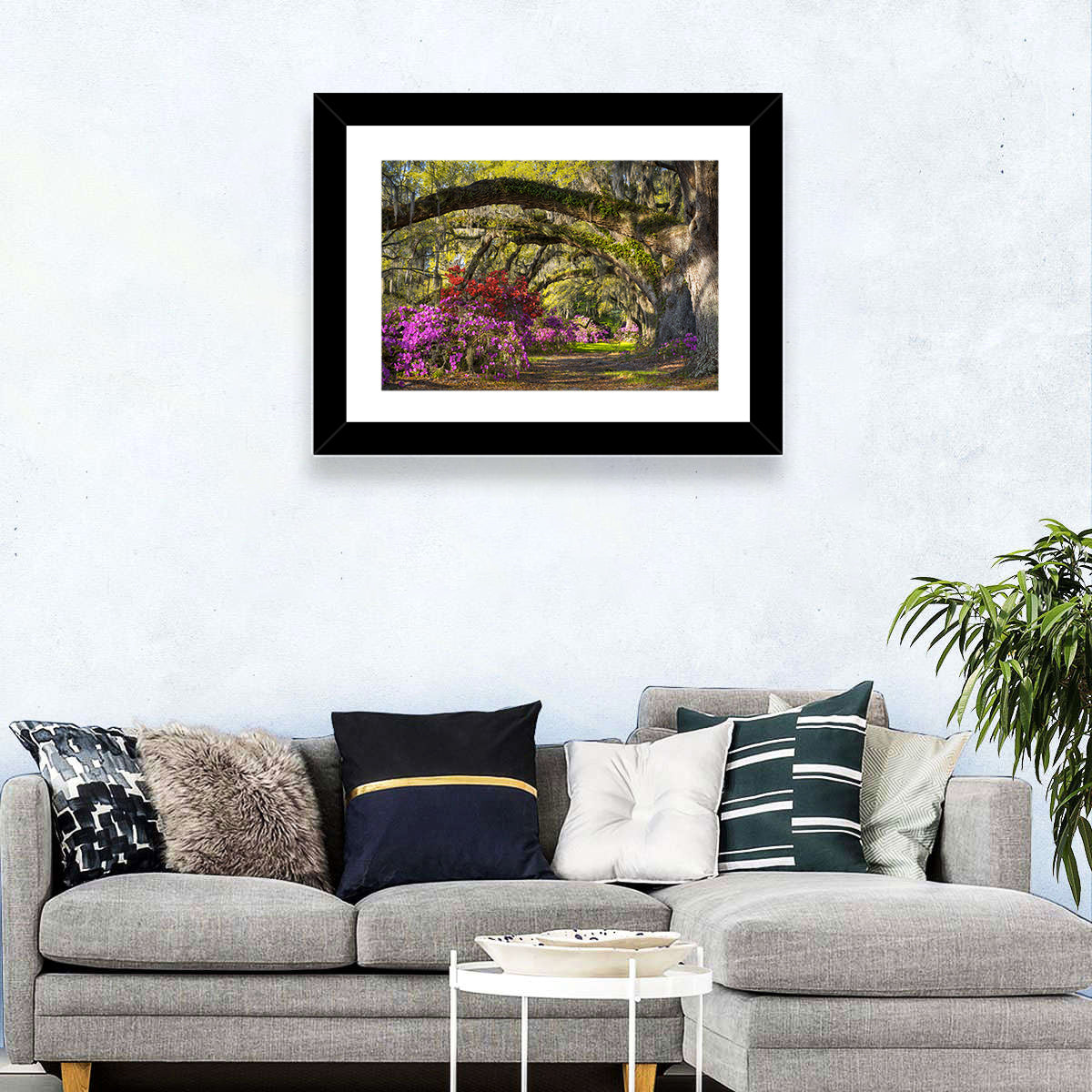 Azalea Flowers Garden Wall Art