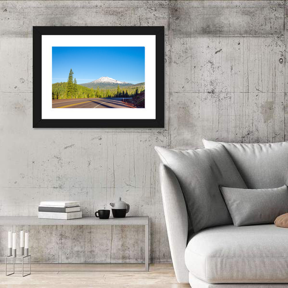Mount Bachelor From Highway Wall Art