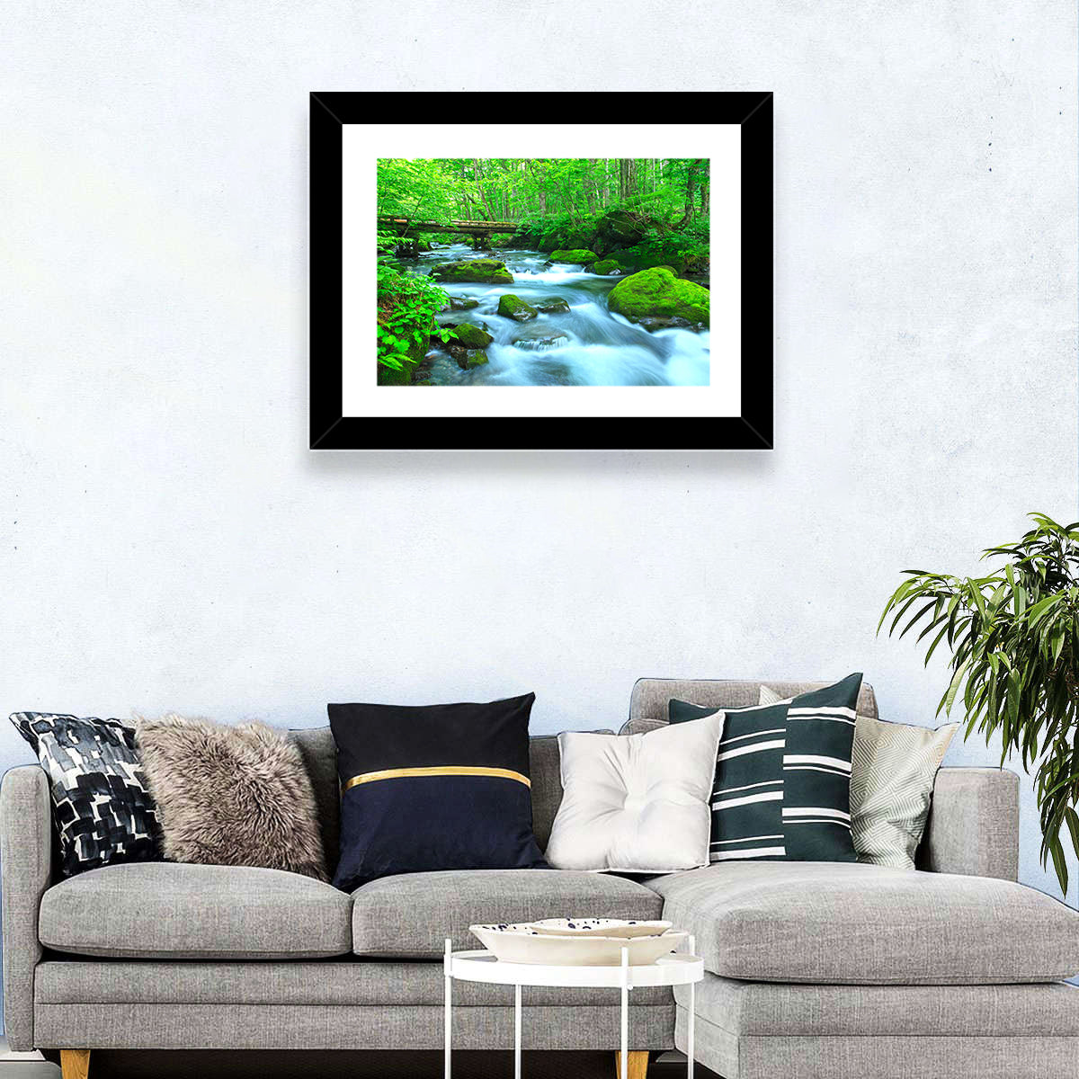 Spring Forest Stream Wall Art