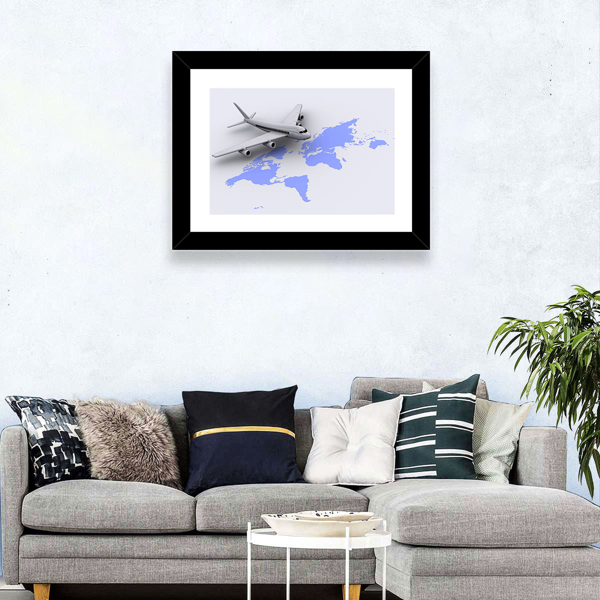 Airplane World Tour Wall Art