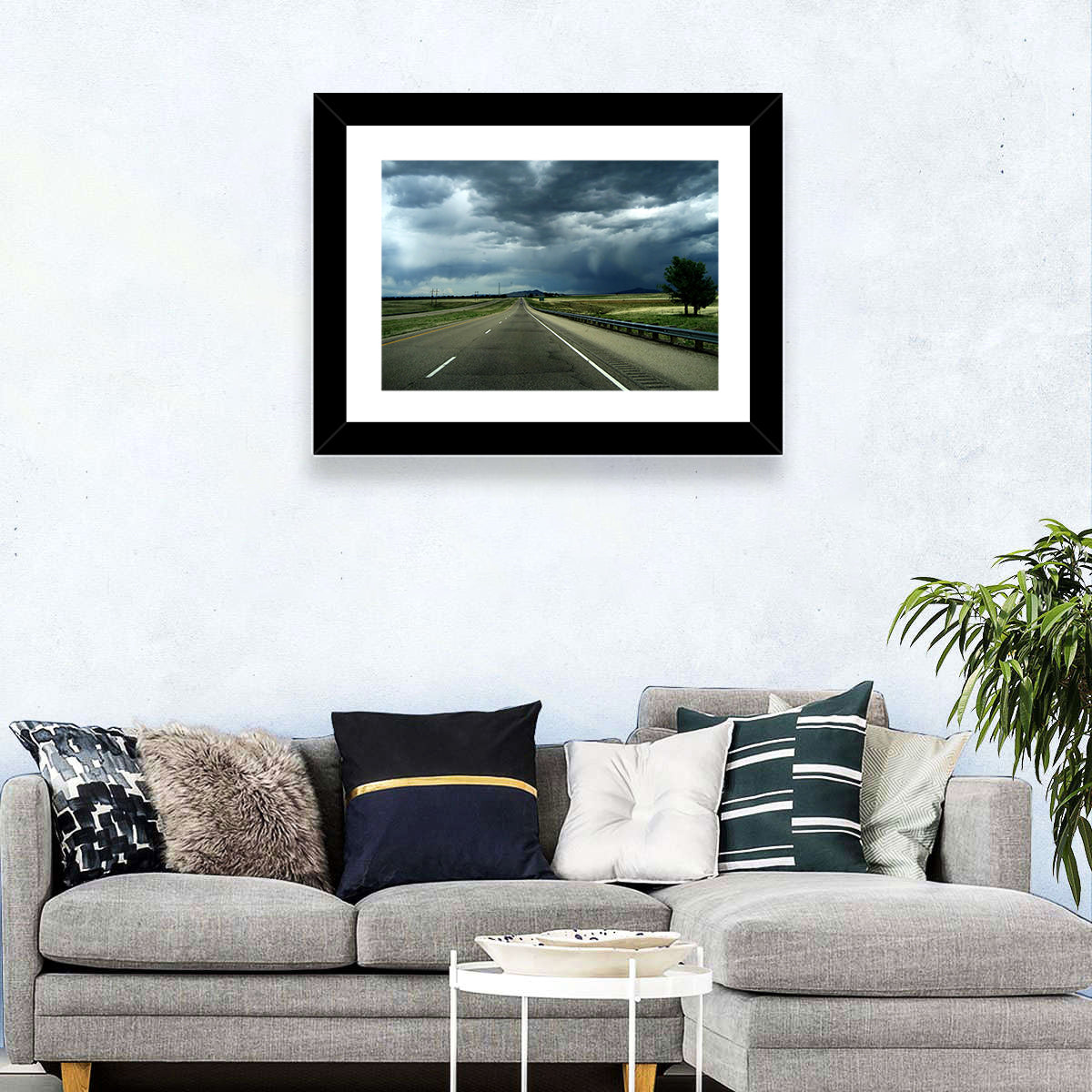 New Mexico Stormy Highway Wall Art