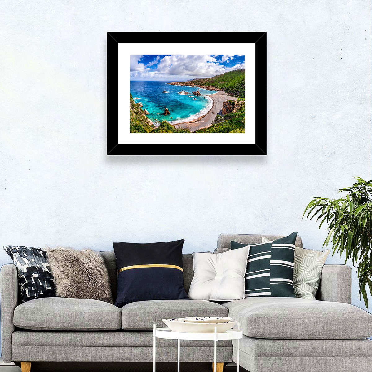 Costa Paradiso Coastline Wall Art