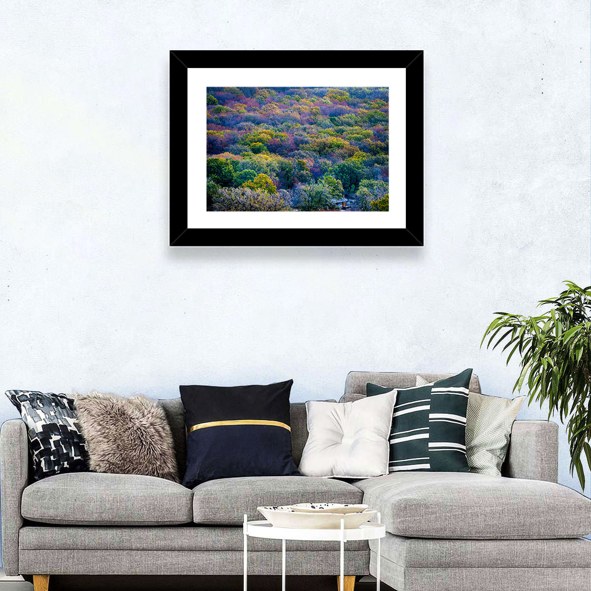 Green Forest Trees Wall Art