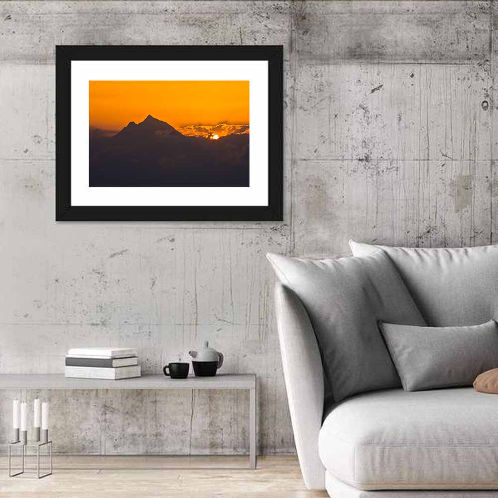 Athos Mountain Sunrise Wall Art
