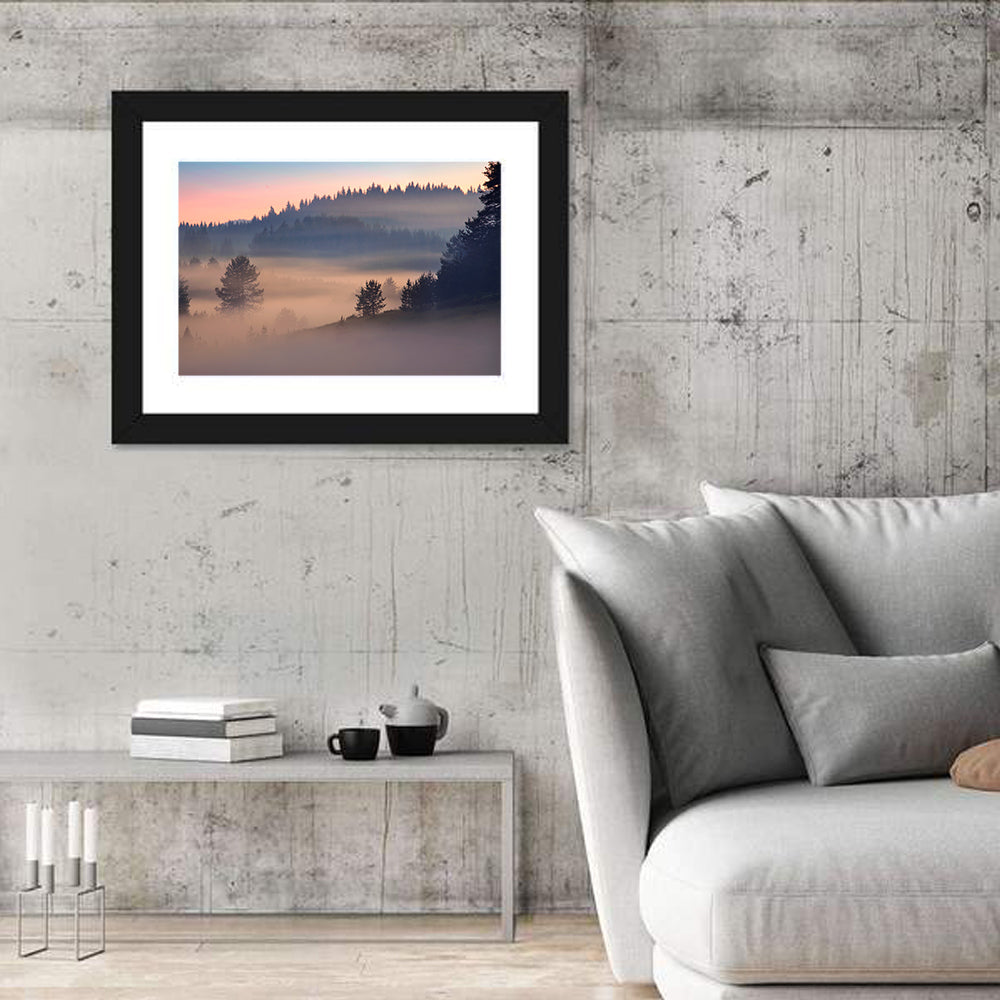 Foggy Forest Wall Art