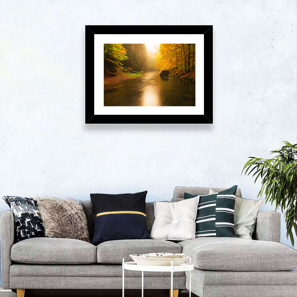 Mountain River Wall Art
