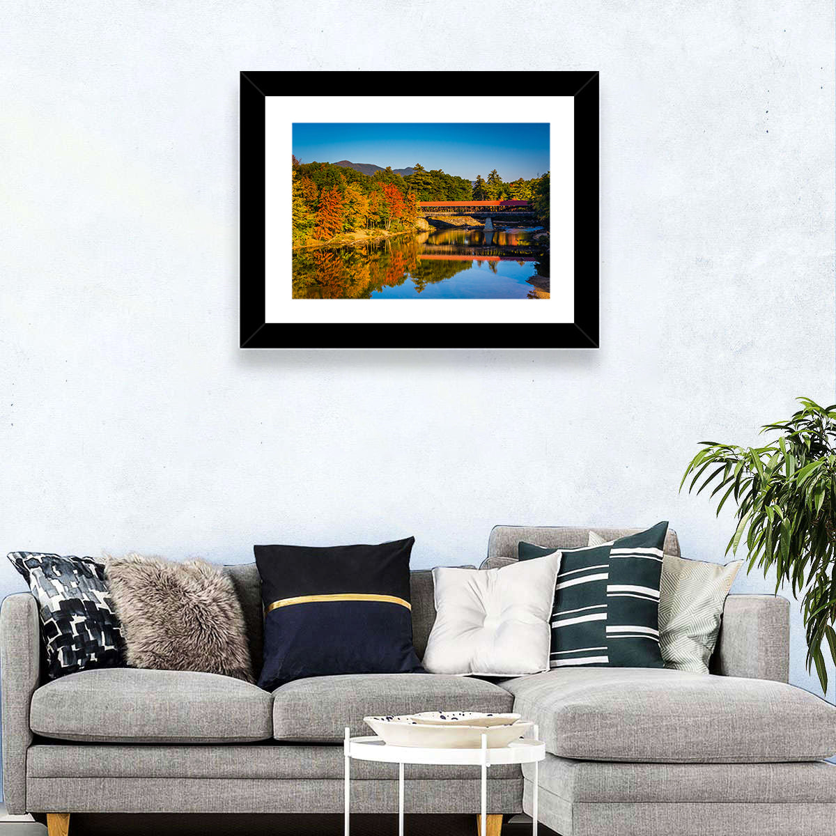 Saco River Bridge Wall Art