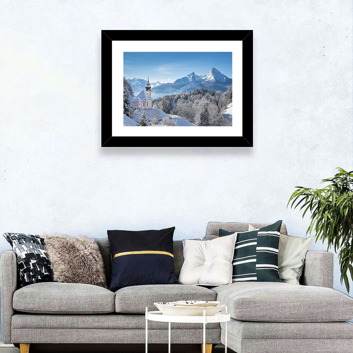 Snowy Bavarian Alps Wall Art