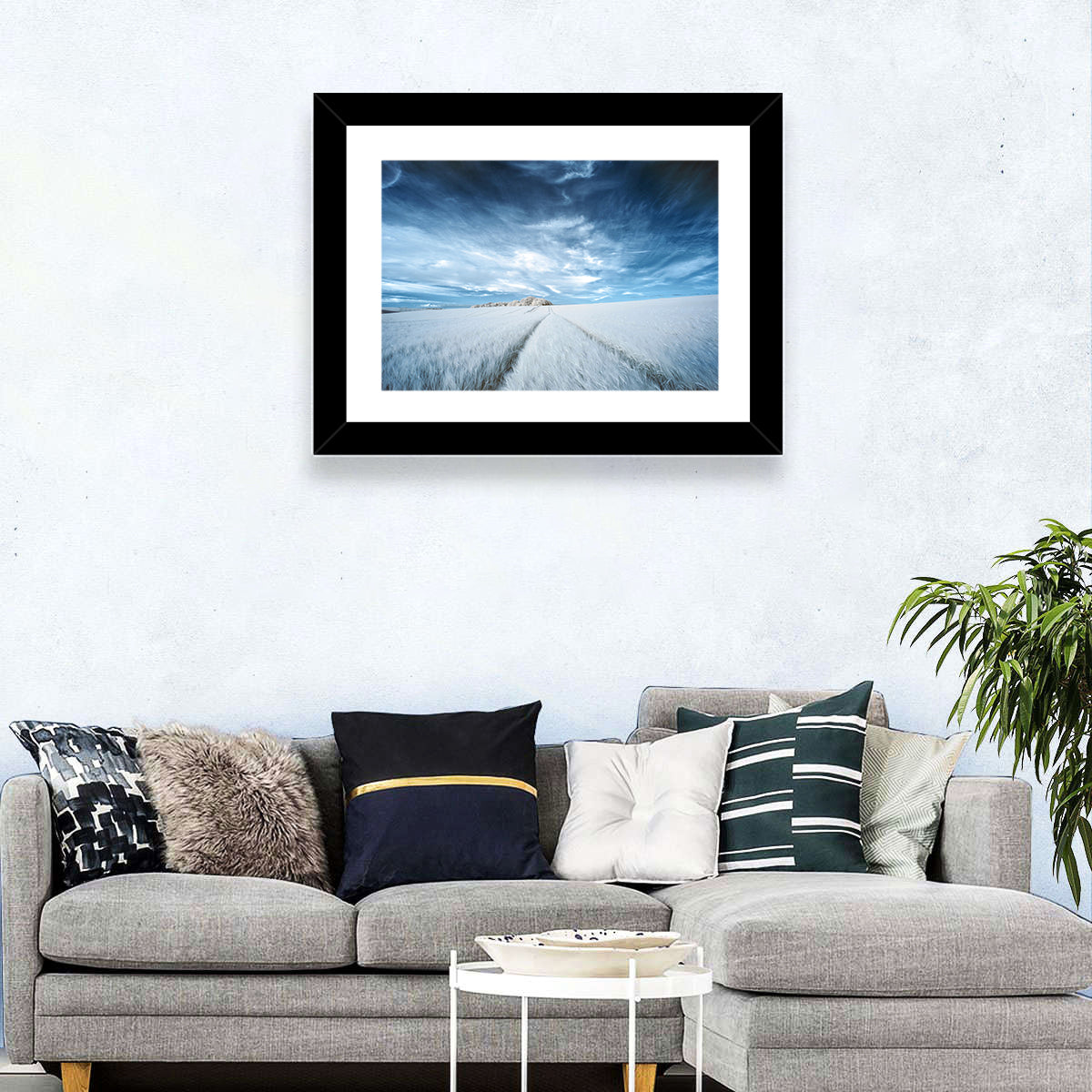Surreal Agricultural Fields Wall Art