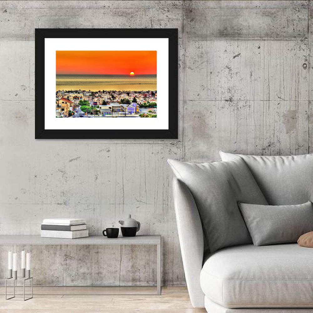 Paphos Sunset Wall Art