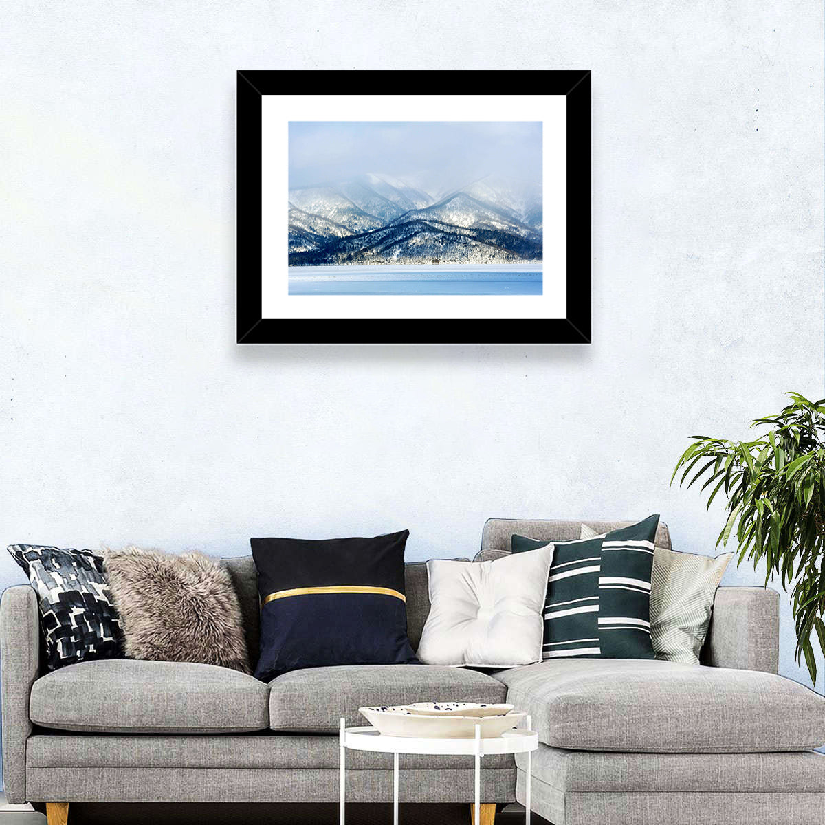 Mountainous Lake Kussharo Wall Art