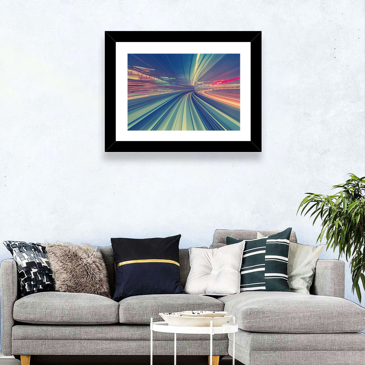 Monorail Speed Trail Wall Art