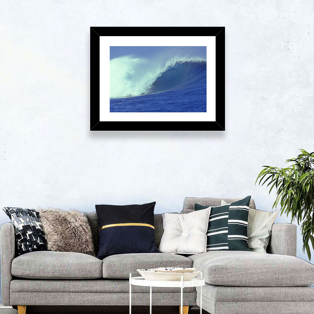 Blue Ocean Wave Wall Art