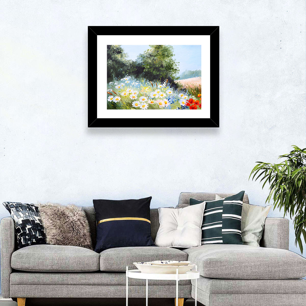Daisies Meadow Wall Art