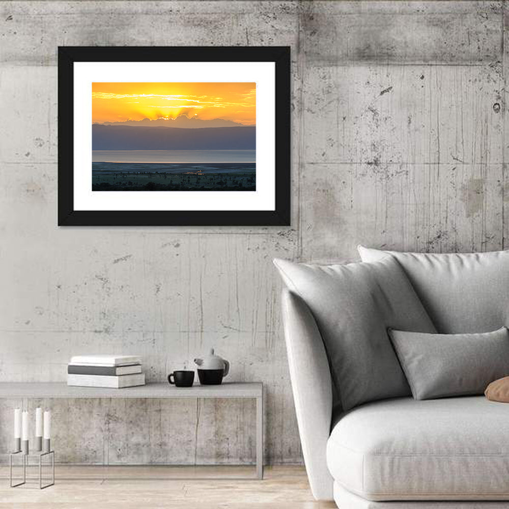 Lake Eyasi Sunset Wall Art