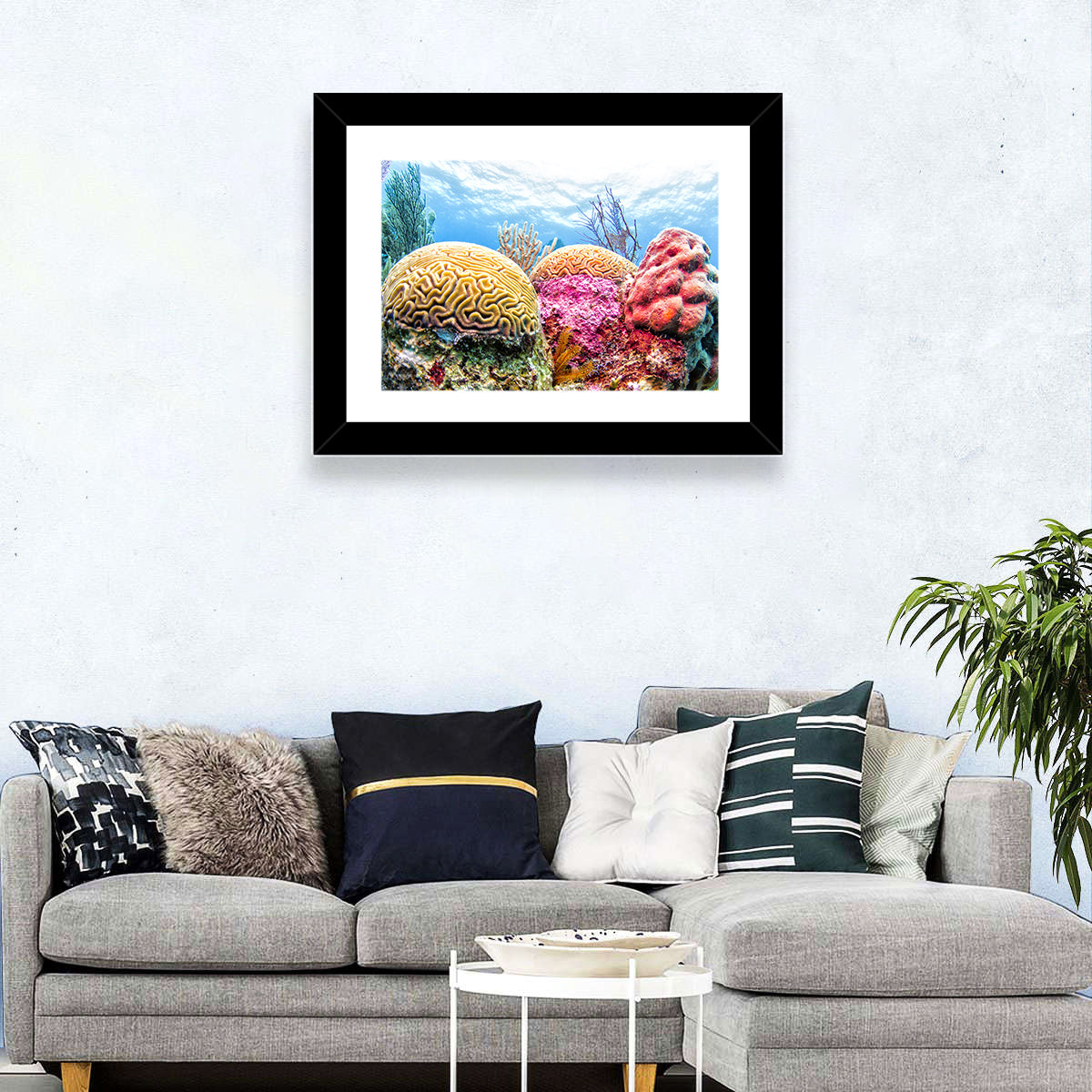 Vibrant Coral Reef Wall Art