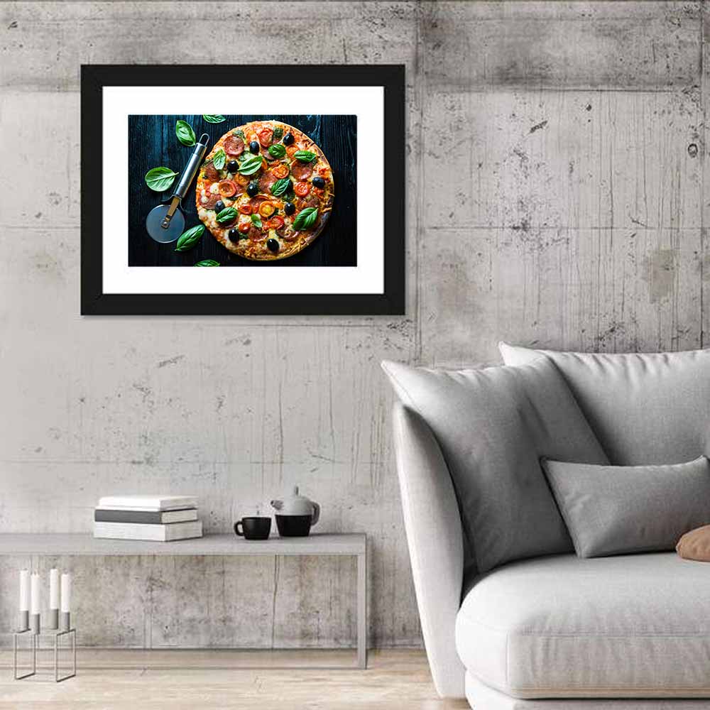 Pizza Closeup Wall Art