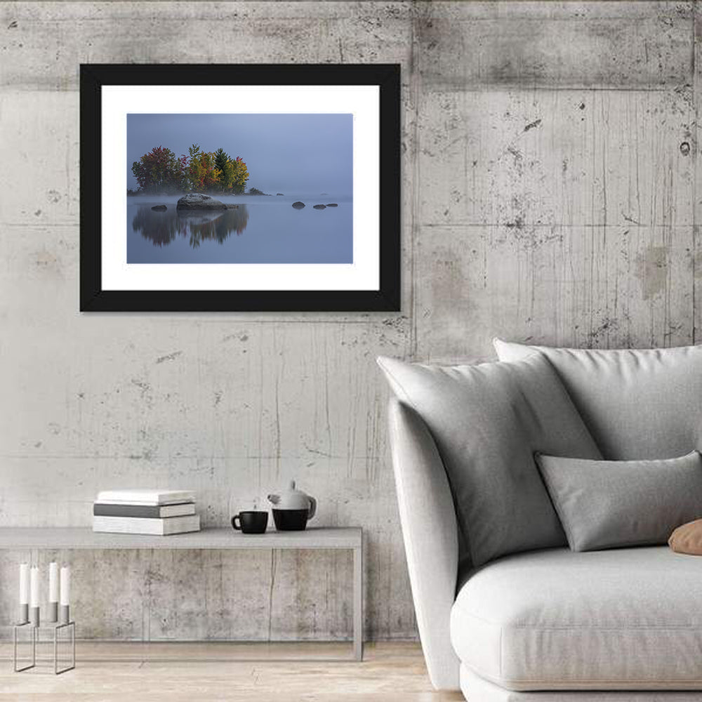Foggy Chittenden Lake Wall Art