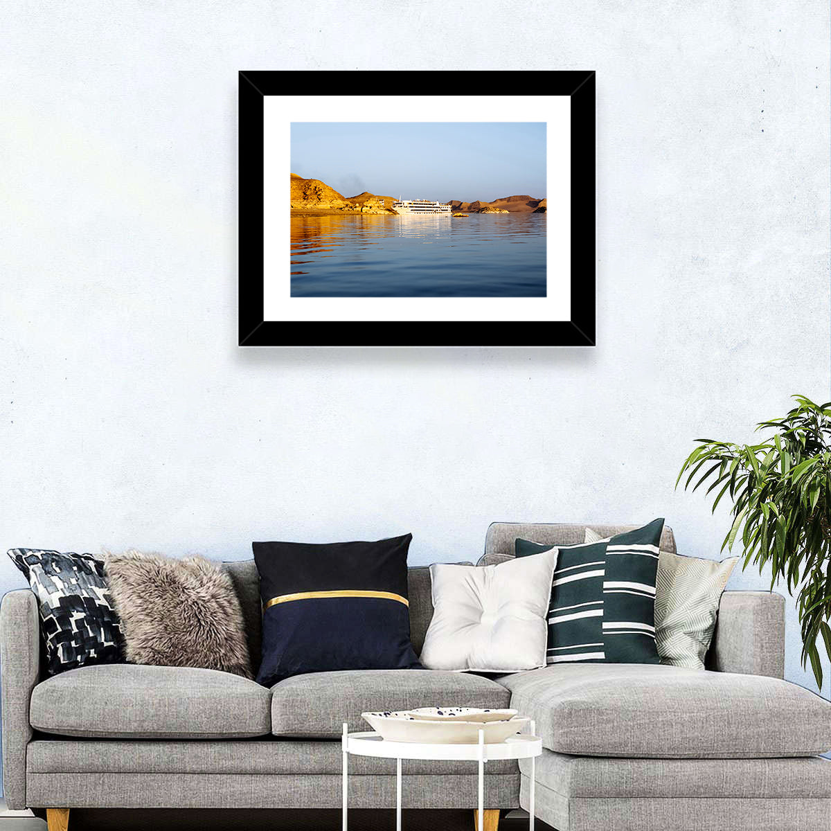 Cruise Ship in Lake Nasser Wall Art